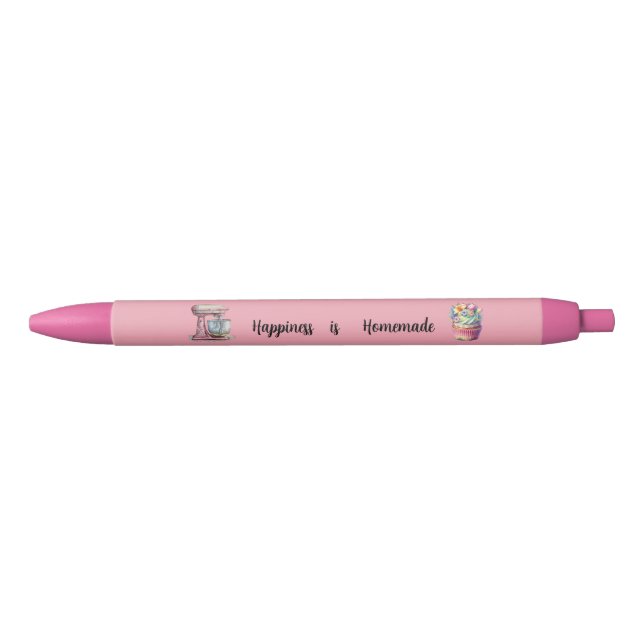 Stylo Noir Le bonheur est fait maison Recette (Devant)