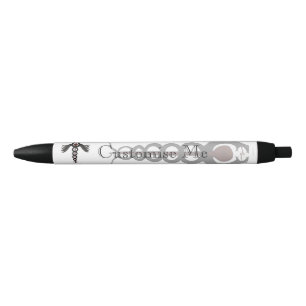 Stylo Noir Le caducée (modéré)