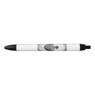 Stylo Noir Le Coeur le plus sacré de Jésus-Christ