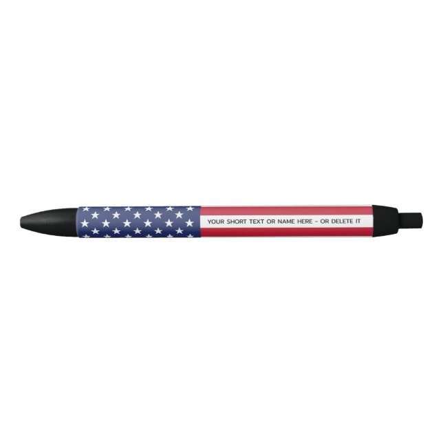 Stylo Noir Le patrimoine d'une nation : le drapeau américain  (Devant)
