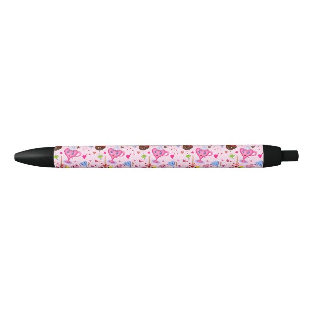 Stylo Noir Les Coeurs Sucrés Célébrent Partout (Devant)