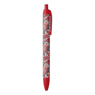 Stylo Noir Les roses sont rouges