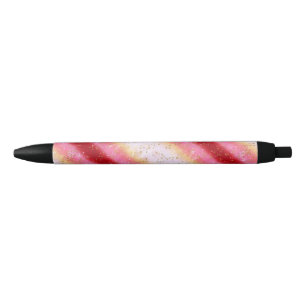 Stylo Noir Lever du soleil de Sakura rose tombant