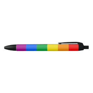 Stylo Noir LGBTQ+ Arc-en-ciel