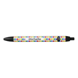 Stylo Noir LGBTQ Lesbian Silhouette et Rainbow Ladies Custom