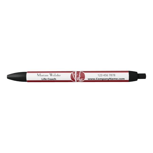 Stylo Noir Life Coach Small Business Marketing Promotionnels  (Devant)