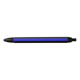 Stylo Noir Ligne bleue mince