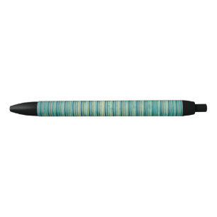 Stylo Noir Lignes bleues par bandes