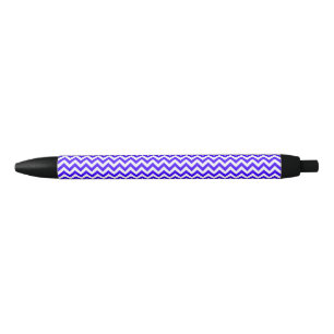 Stylo Noir Lignes électriques Ultramarine de Chevron Zigzag