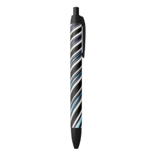 Stylo Noir Lignes incurvées étroitement d'une fractale