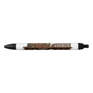 Stylo Noir Locomotive de train personnalisée