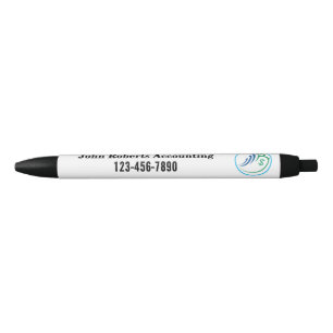 Stylo Noir Logo de comptable personnalisé pour l'entreprise