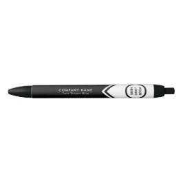 Stylo Noir Logo d'entreprise classique et personnalisable noi