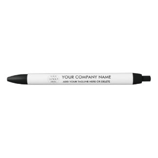Stylo Noir Logo d'entreprise personnalisé simple promotionnel