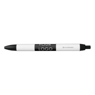 Stylo Noir Logo d'entreprise professionnelle moderne Blanc