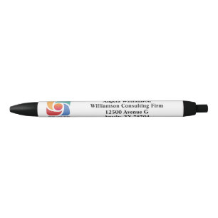 Stylo Noir Logo d'entreprise simple personnalisé Marketing d'