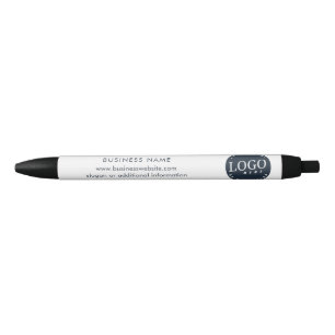 Stylo Noir Logo d'entreprise Slogan Employé et clients