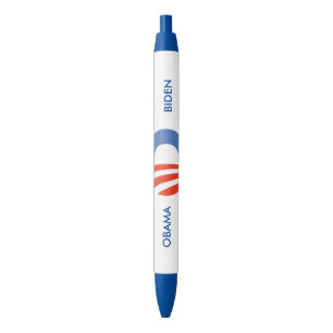 Stylo Noir Logo d'Obama-Biden