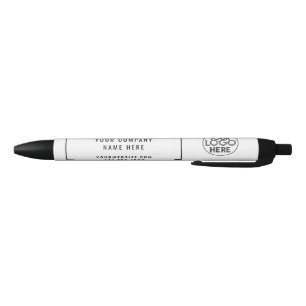 Stylo Noir Logo personnalisé d'entreprise professionnelle mod