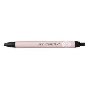 Stylo Noir Logo personnalisé moderne Pink Business