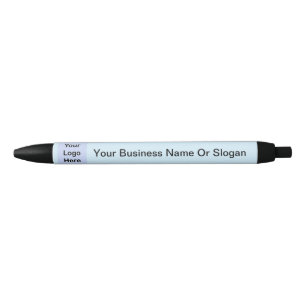 Stylo Noir Logo personnalisé simple pour petites entreprises 