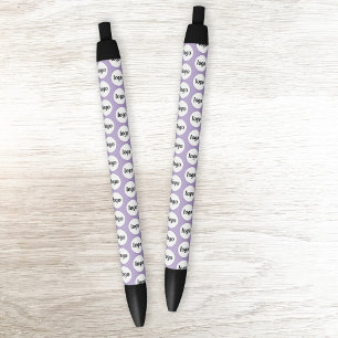 Stylo Noir Logo simple Motif Business promotionnel Lilac