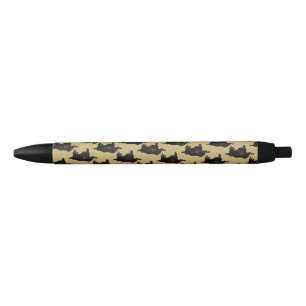 Stylo Noir Lucky Black Cat Tum's Up on Gold