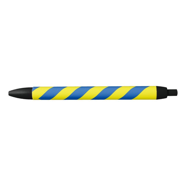 Stylo Noir L'Ukraine - couleurs du drapeau moderne (Devant)