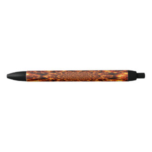 Stylo Noir Lumières à étincelles dorées