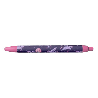 Stylo Noir Lune rose Pegasus
