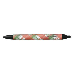 Stylo Noir Madras Plaid Noël