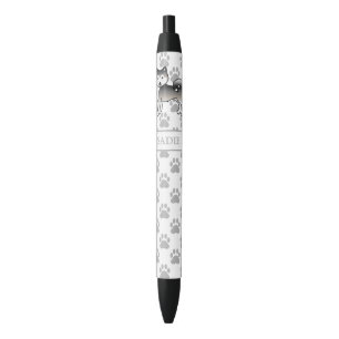 Stylo Noir Malamute d'Alaska gris Chien de dessin animé migno
