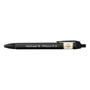 Stylo Noir Mandataire chique promotionnelle