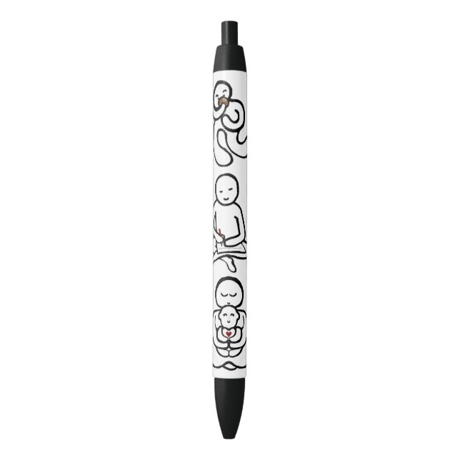 STYLO NOIR MANGER ÉCRIRE AMOUR (devant Vertical)