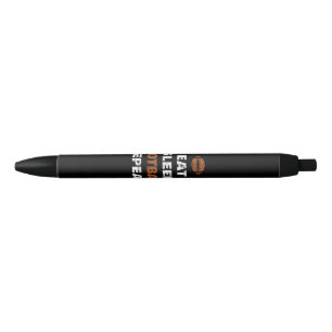 Stylo Noir Manger Football de sommeil Répéter Amour Football