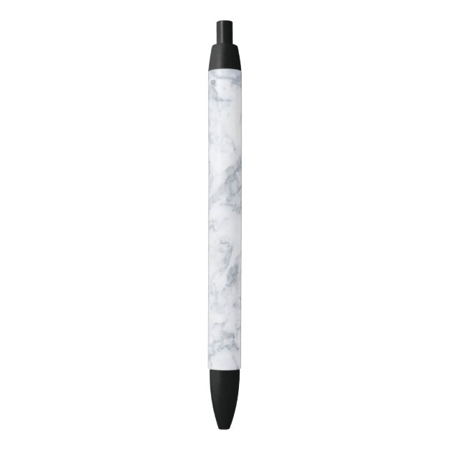 Stylo Noir Marbre blanc (devant Vertical)