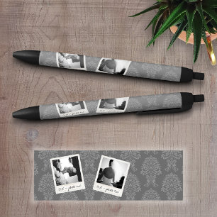 Stylo Noir Mariage Instagram 2 Photos Retro frame Texte perso