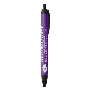 Stylo Noir Marketing d'affaires personnalisé violet foncé