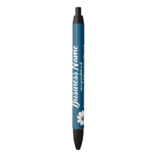Stylo Noir Marketing d'entreprise Personnalisé turquoise somb