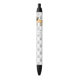 Stylo Noir Mastiff Anglais Fauve Chien de Dessin Animé Mignon