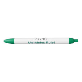 Stylo Noir Mathletes Règle i 8 sum pi J'ai mangé un peu de ta
