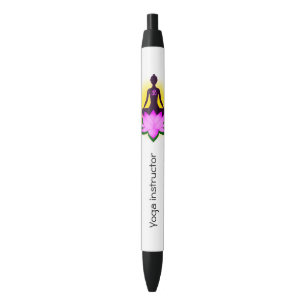 Stylo Noir Méditation de yoga