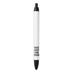 Stylo Noir Meilleur conseiller scolaire au monde
