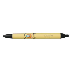 Stylo Noir Meilleure maman chatte jamais personnaliser