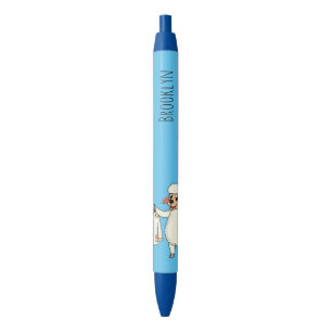 Stylo Noir Mignonne brebis avec blouson