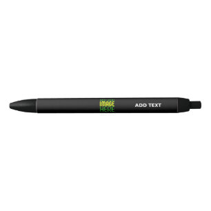 STYLO NOIR MODELE DE TEXTE D'IMAGE NOIRE SIMPLE ET MODIFIABLE