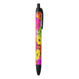 Stylo Noir Modèle floral