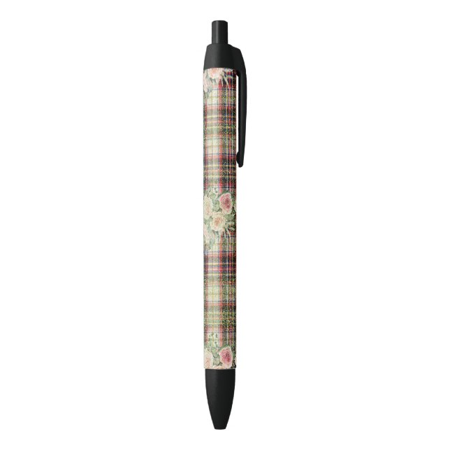 Stylo Noir Modèle floral (Bas (Vertical))
