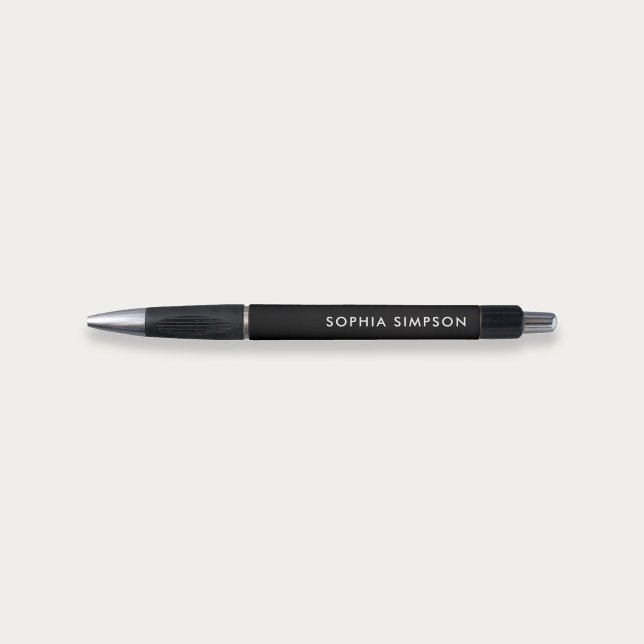 Stylo noir moderne minimaliste (Créateur téléchargé)