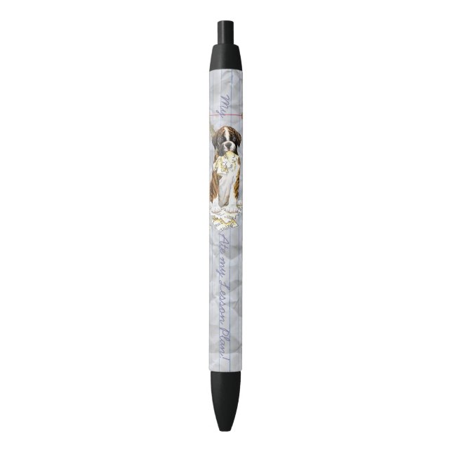 Stylo Noir Mon Boxer A Mangé Mon Plan De Leçon (devant Vertical)